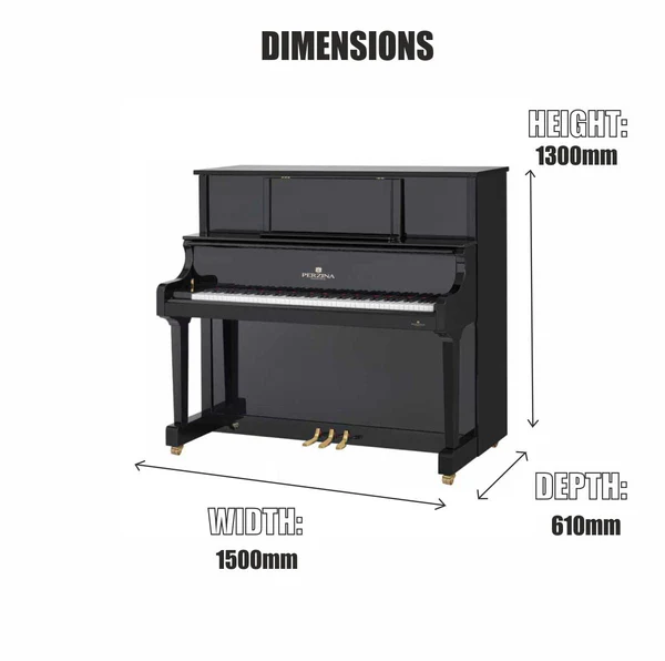 پیانو آکوستیک دیواری پرزینا مدل GP-130