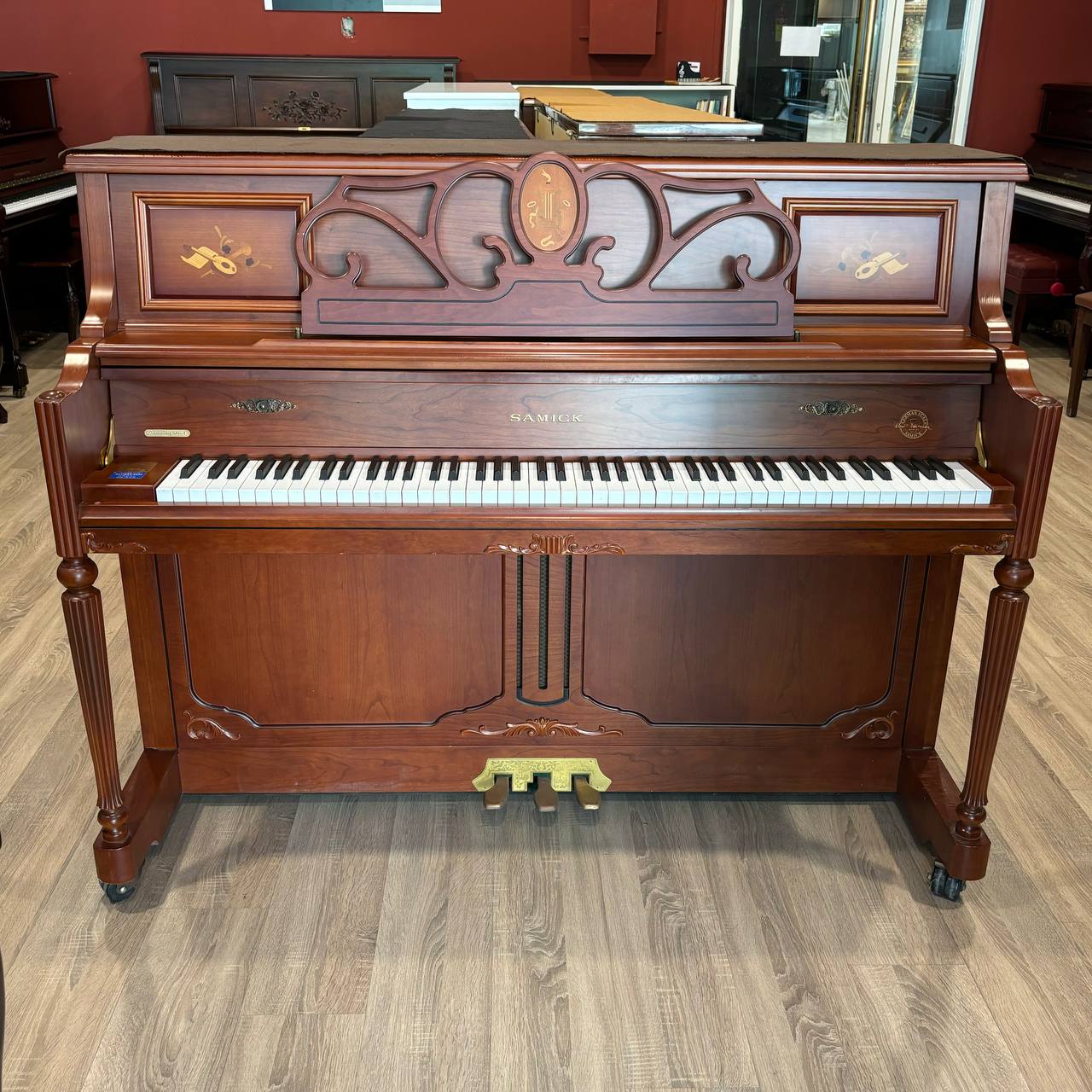 پیانو آکوستیک کارکرده کنسول سمیک SAMICK ارتفاع 118