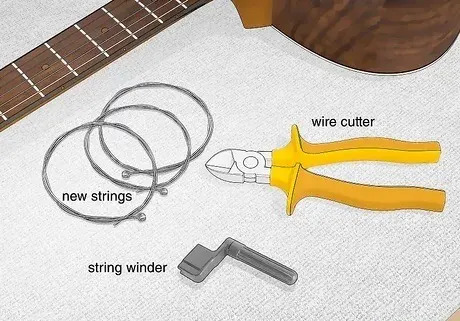 ابزار تعویض سیم گیتار الکتریک