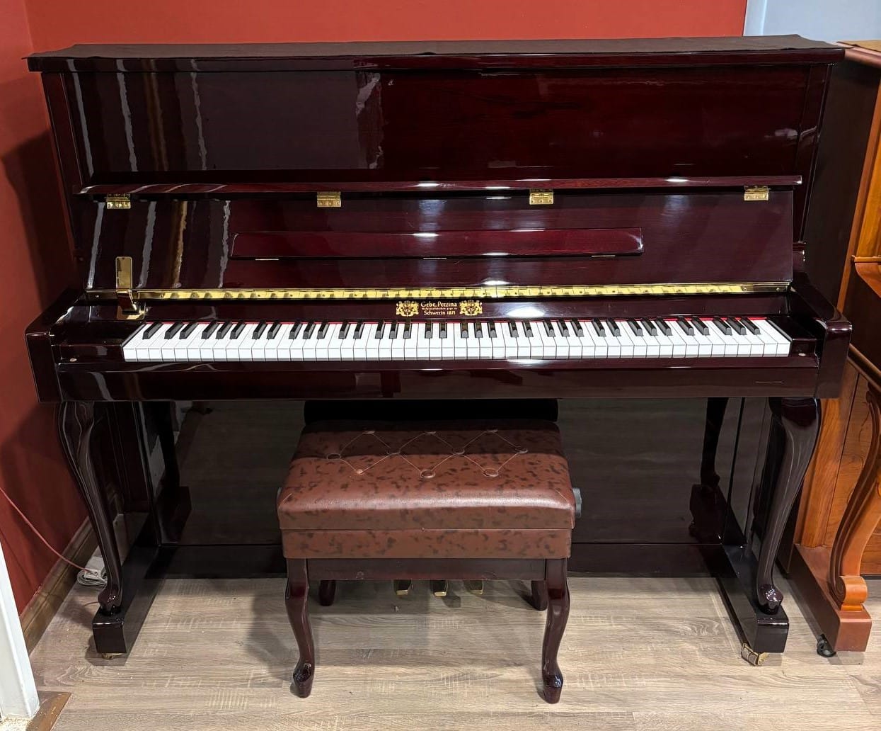 پیانو آکوستیک کارکرده گبر پرزینا GEBR. PERZINA ارتفاع 123